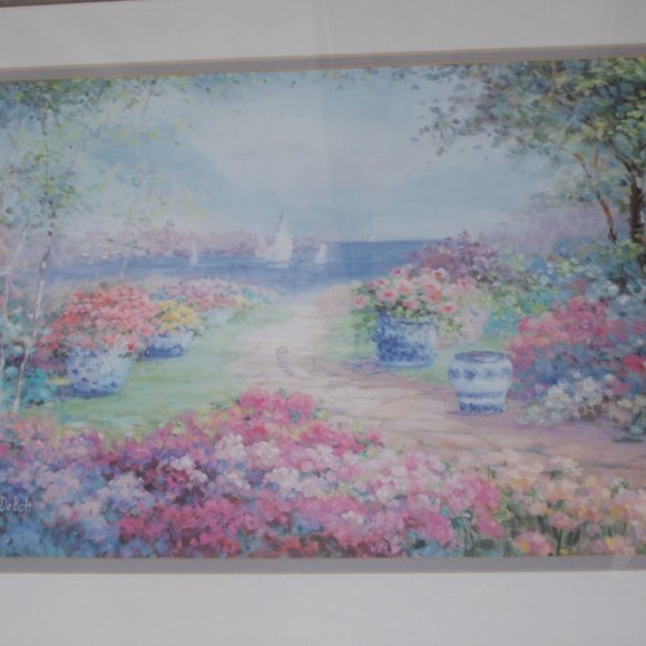 Gorgeous scenic seascape print by Nora DeBolt matted & framed - Picture 3 of 4